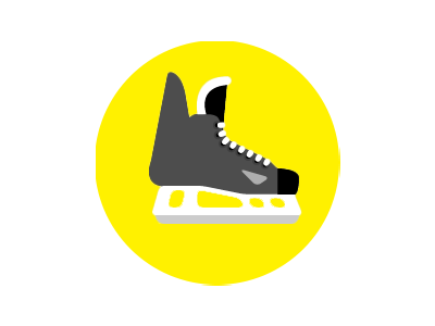 Hockey Skate Image Logo
